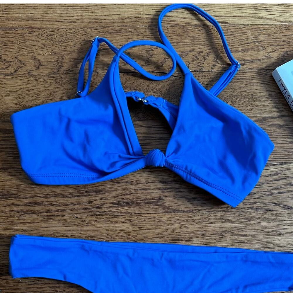 Kaohs Blue Tie Knot String Bikini Top ONLY